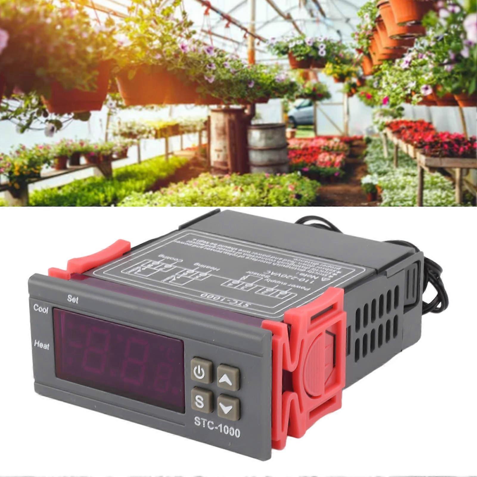 Stc 1000 Thermostat Switch Electronic Digital Display Microcomputer Temperature Controller Switch Aquarium Hatching Thermostat 110V‑220V