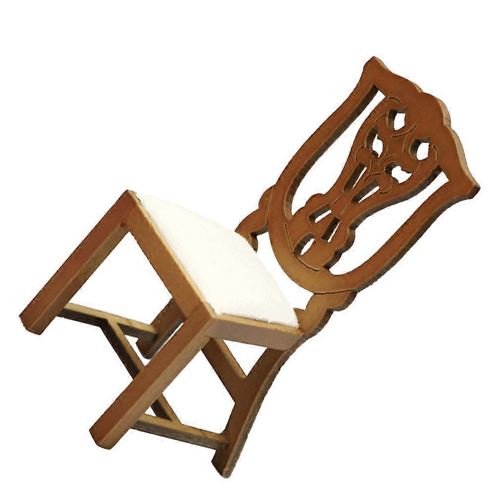 Here's a description and breakdown of a **"Scale Miniature Study Chair for Dollhouse Armless Design, DIY Mini Furniture for Decoration and Model