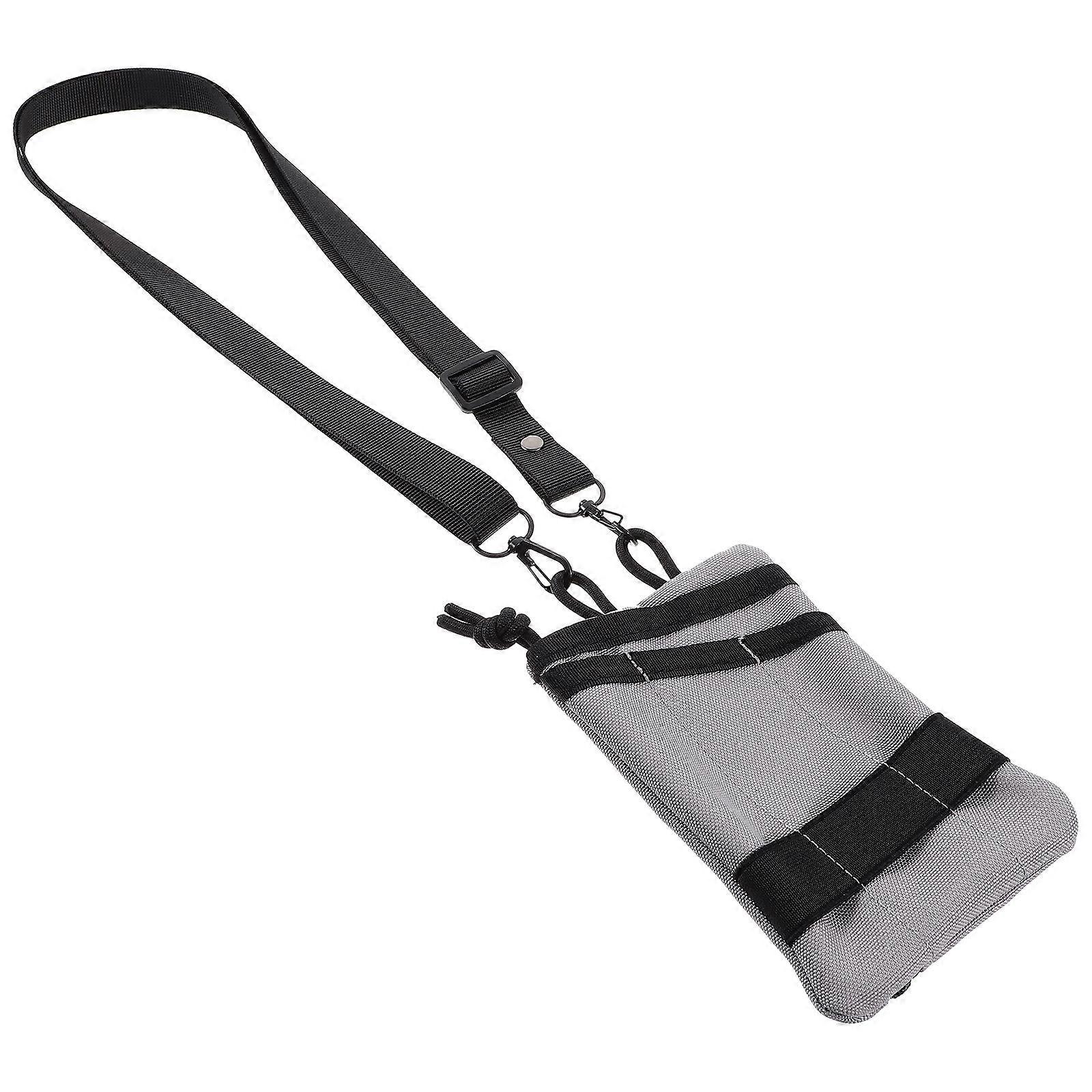 Portable Tool Bag Made of Oxford Fabric Light Grey for Storage Use Small Size Easy to Carry