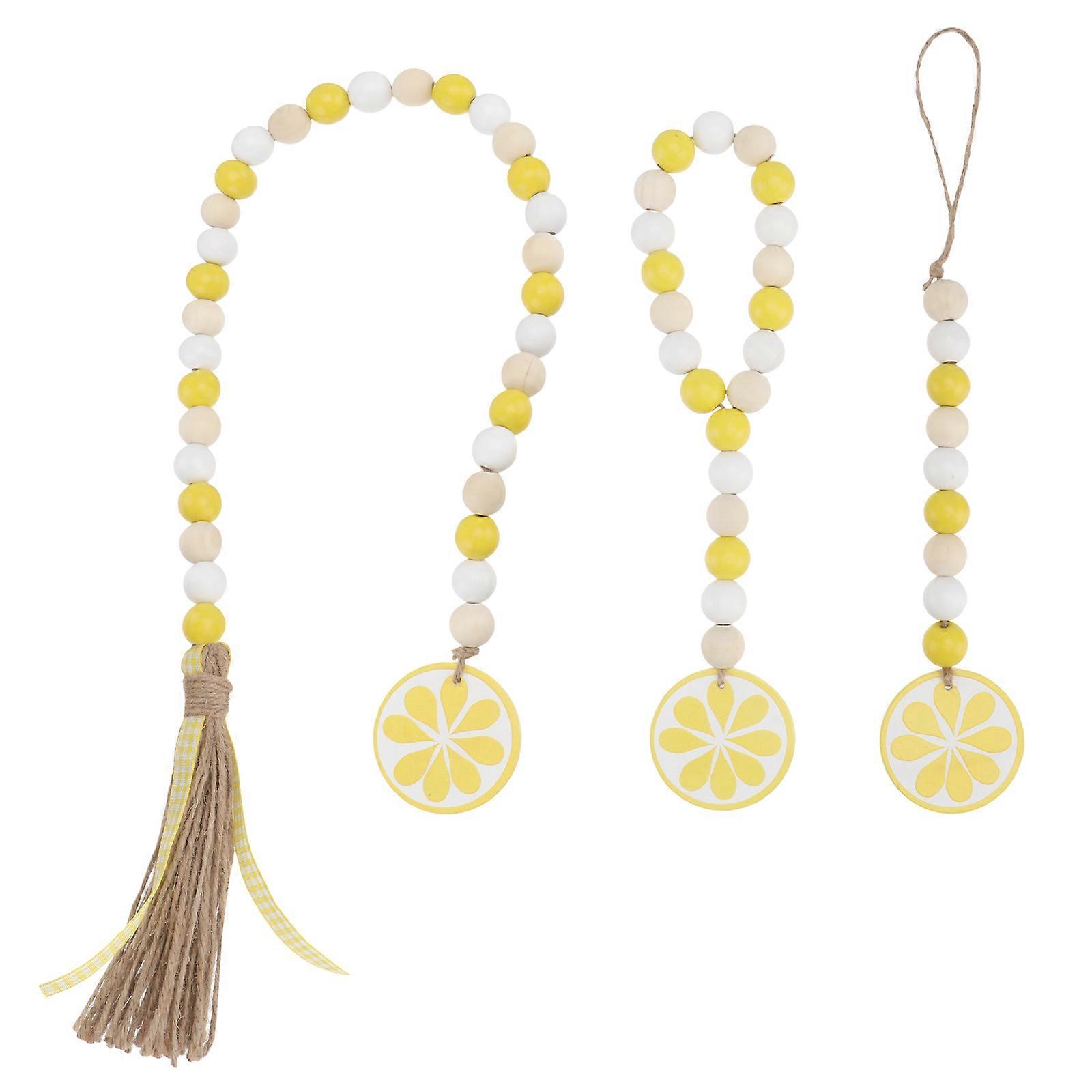 Hanging Tassels Crafts Home Decoration 72Cm Yellow Nordic Style Adornment 3Pcs