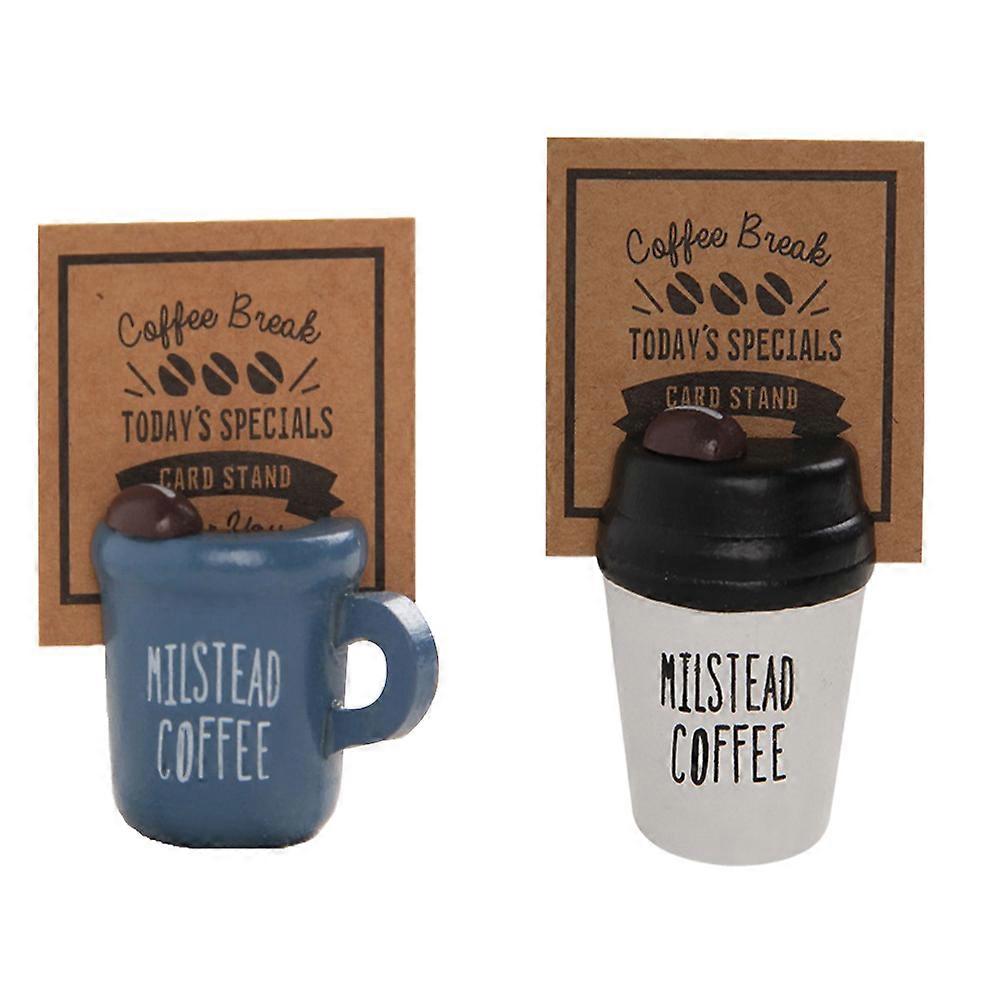 Retro Shape Wooden Message Holders 2Pack Great For Adults Desktop Use In Assorted Color With Clamping Photos Functionality