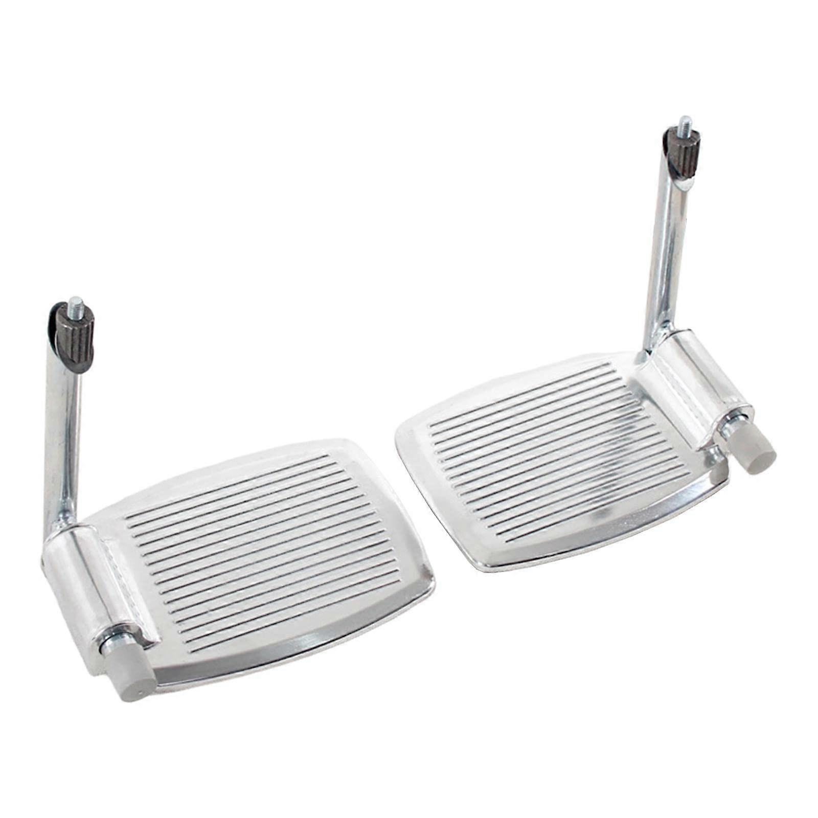 Universal Wheelchair Footrest, Easy to Install Accessories, Aluminum with Bar Aluminum With Rod
