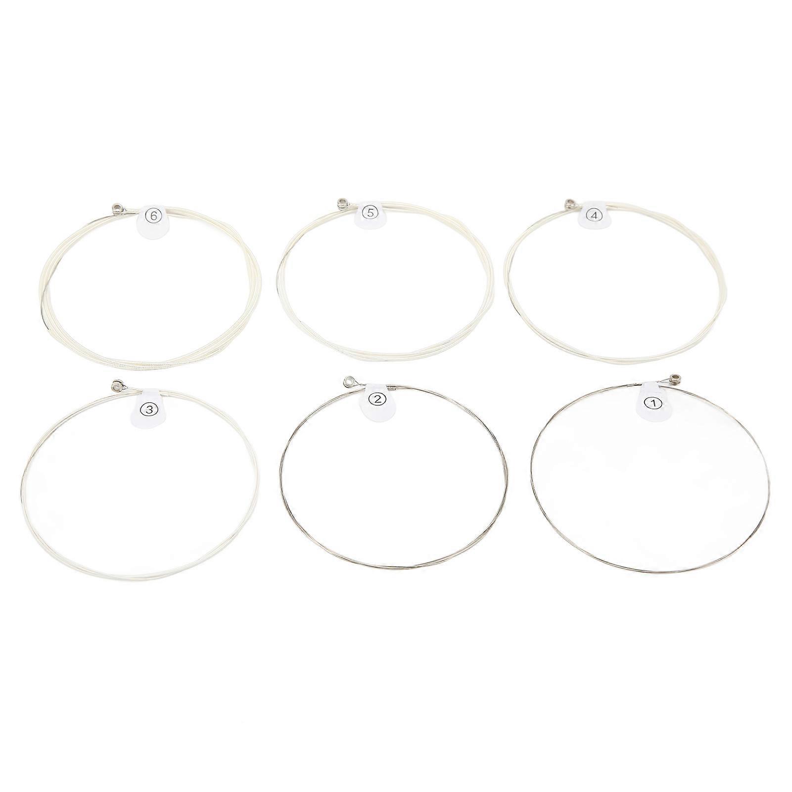 6Pcs Guitar String Ball End Metal Bass Strings Instrument Accessory for Replacement 