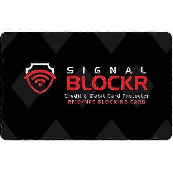بطاقة حجب RFID - حماية RFID - مانع القشط أسود مقاس واحد