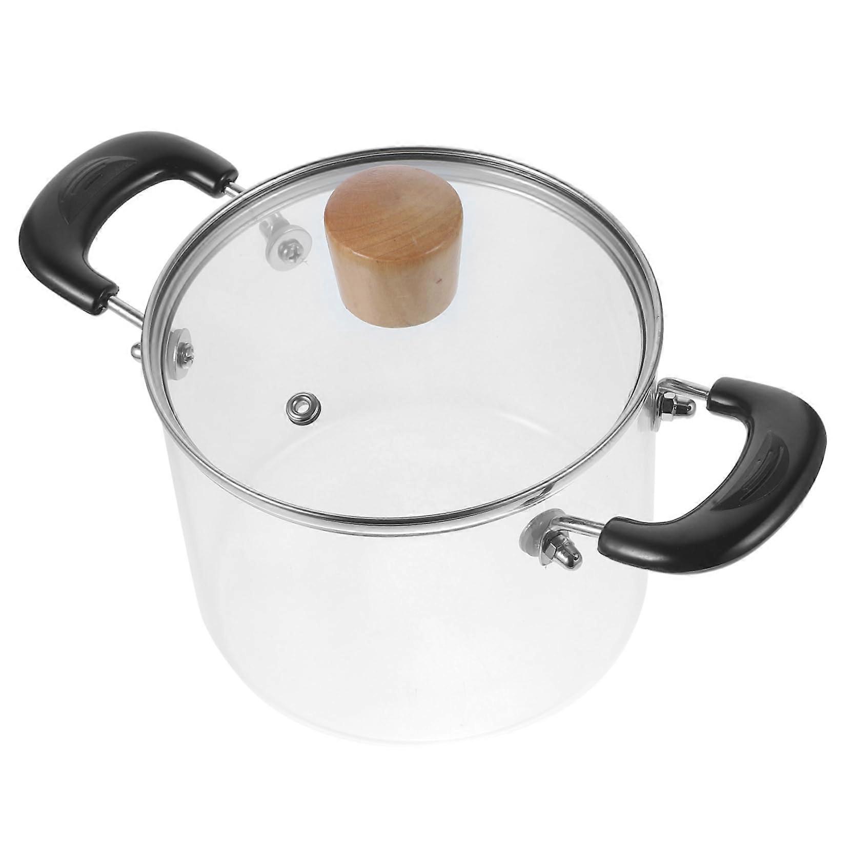 Transparent Glass Pot With Lid - Pots For Cooking, Saucepan, Gooseneck Kettle, Water Kettle, Multifunctional Casserole