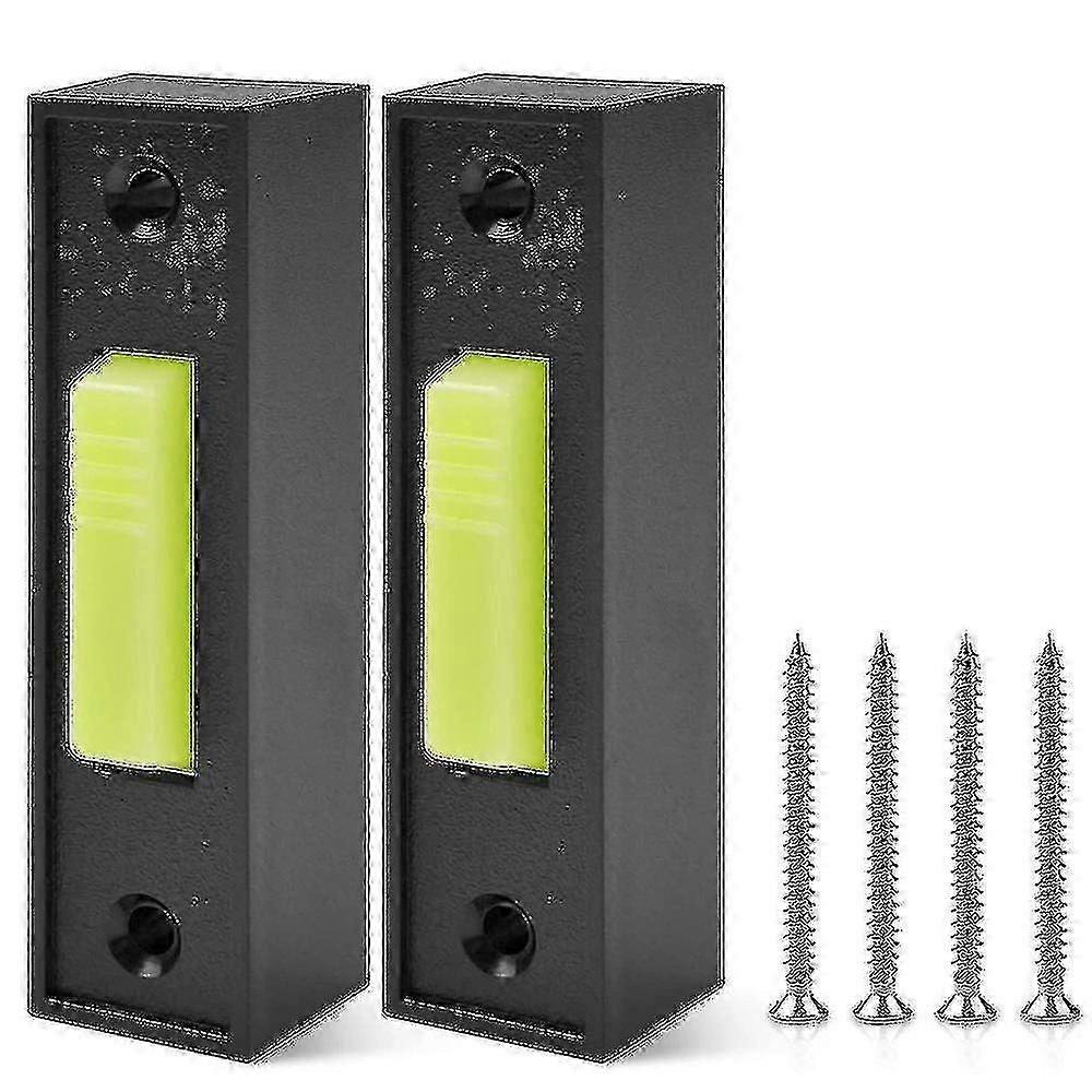 2pcs Universal Garage Door Opener Switch 41a4166 Lighted Wall Mounted Push Button Black Finish avec