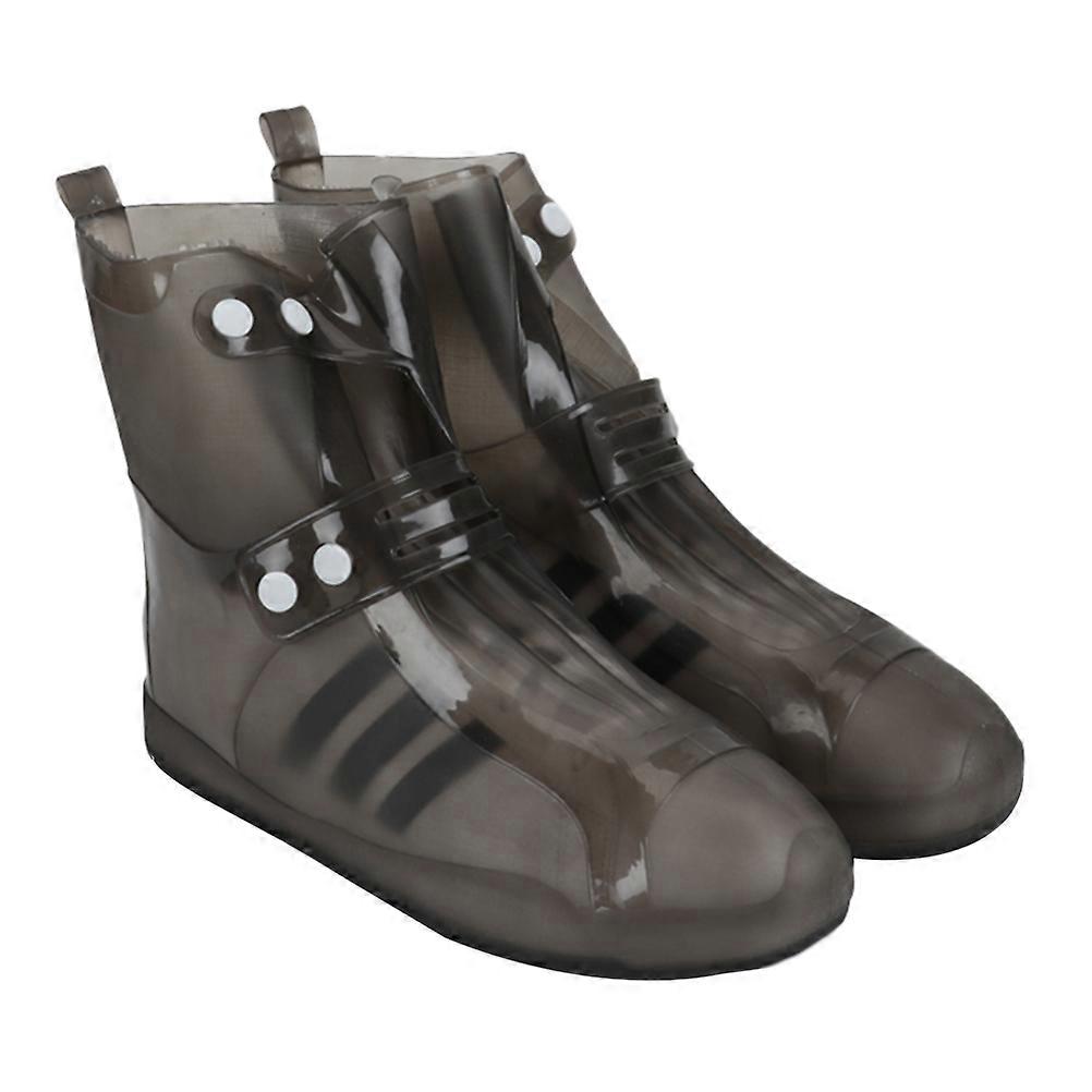 Foldable Waterproof Rain Boot Covers In Black Size 36 37 Perfect For Traveling And Outdoor Activities 1 Pair