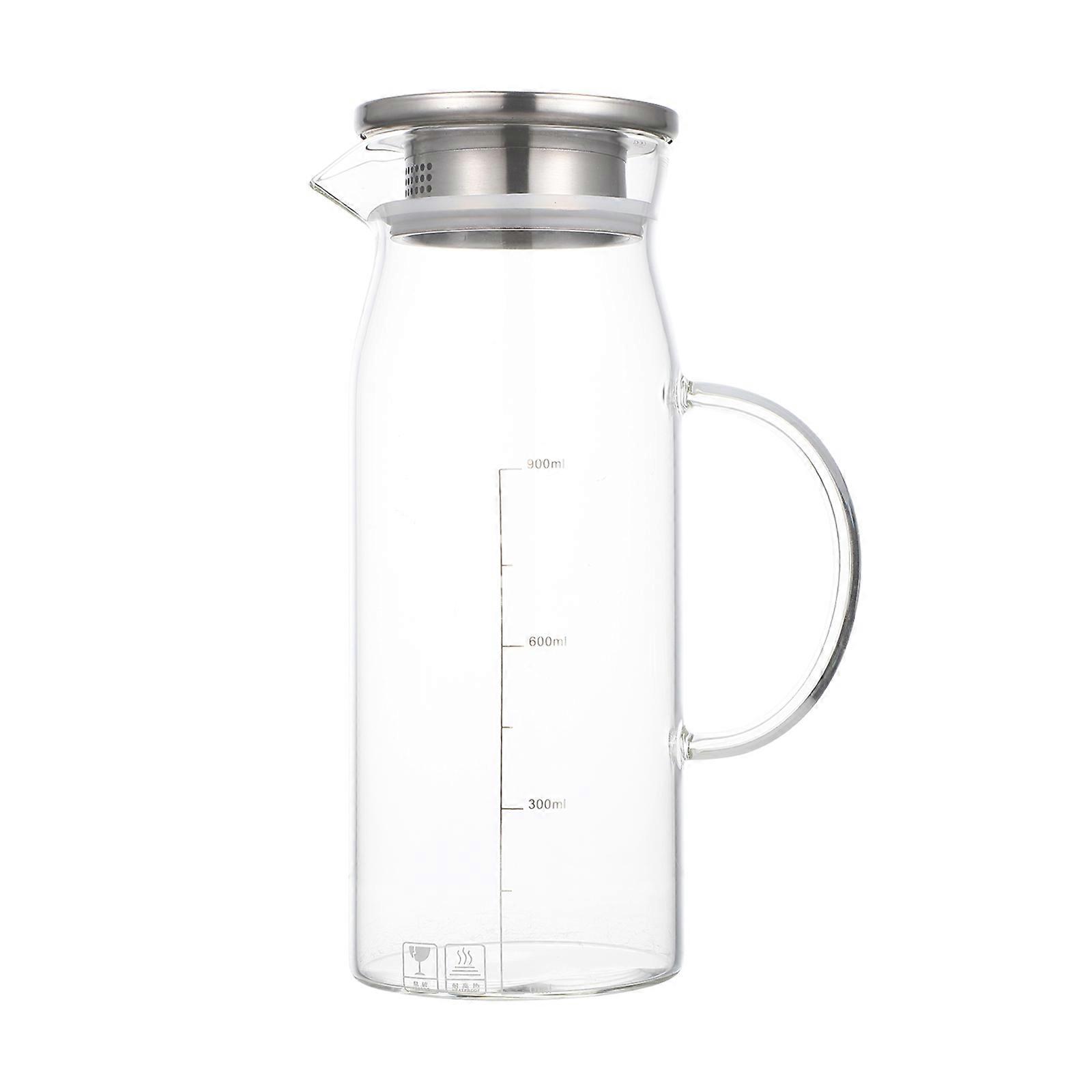 Transparent Glass Water Pitcher for Home Large Capacity Easy to Clean and Store