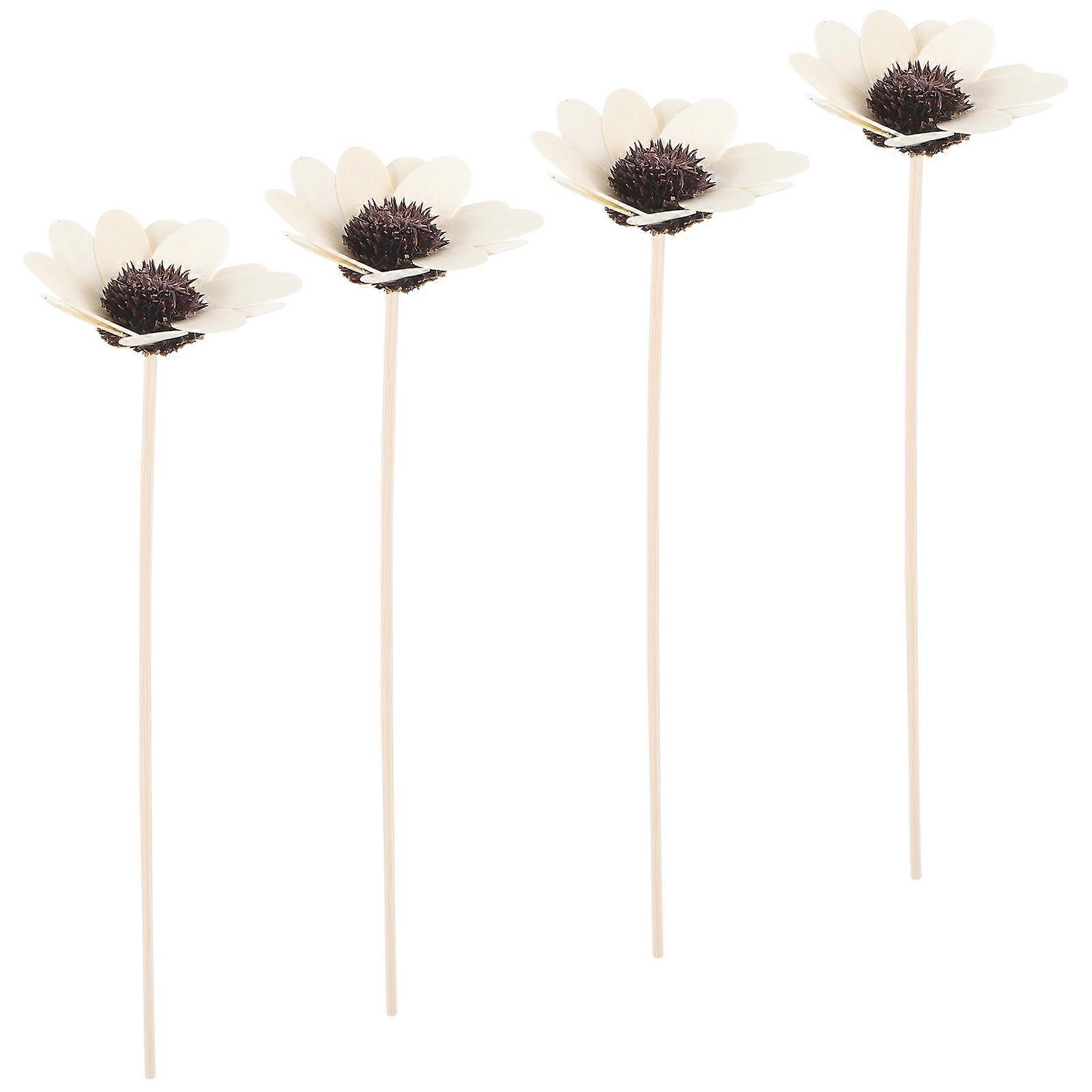 4Pcs Diffuser Sticks Wood Dry Flower Essential Oil Aroma Diffuser Sticks Replaceable Aroma Sticks