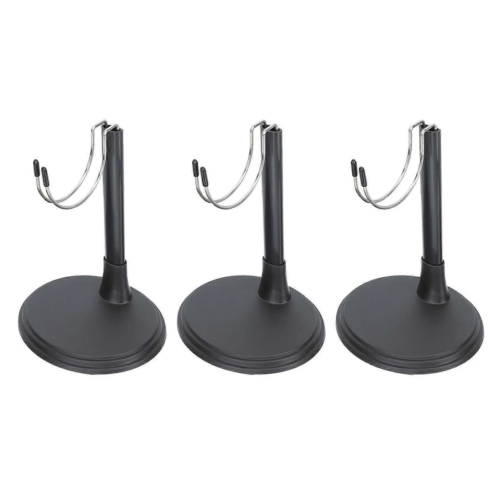Toy Stand Organizer 3Pcs Sturdy Construction Display For Doll Games With Wide Base Design