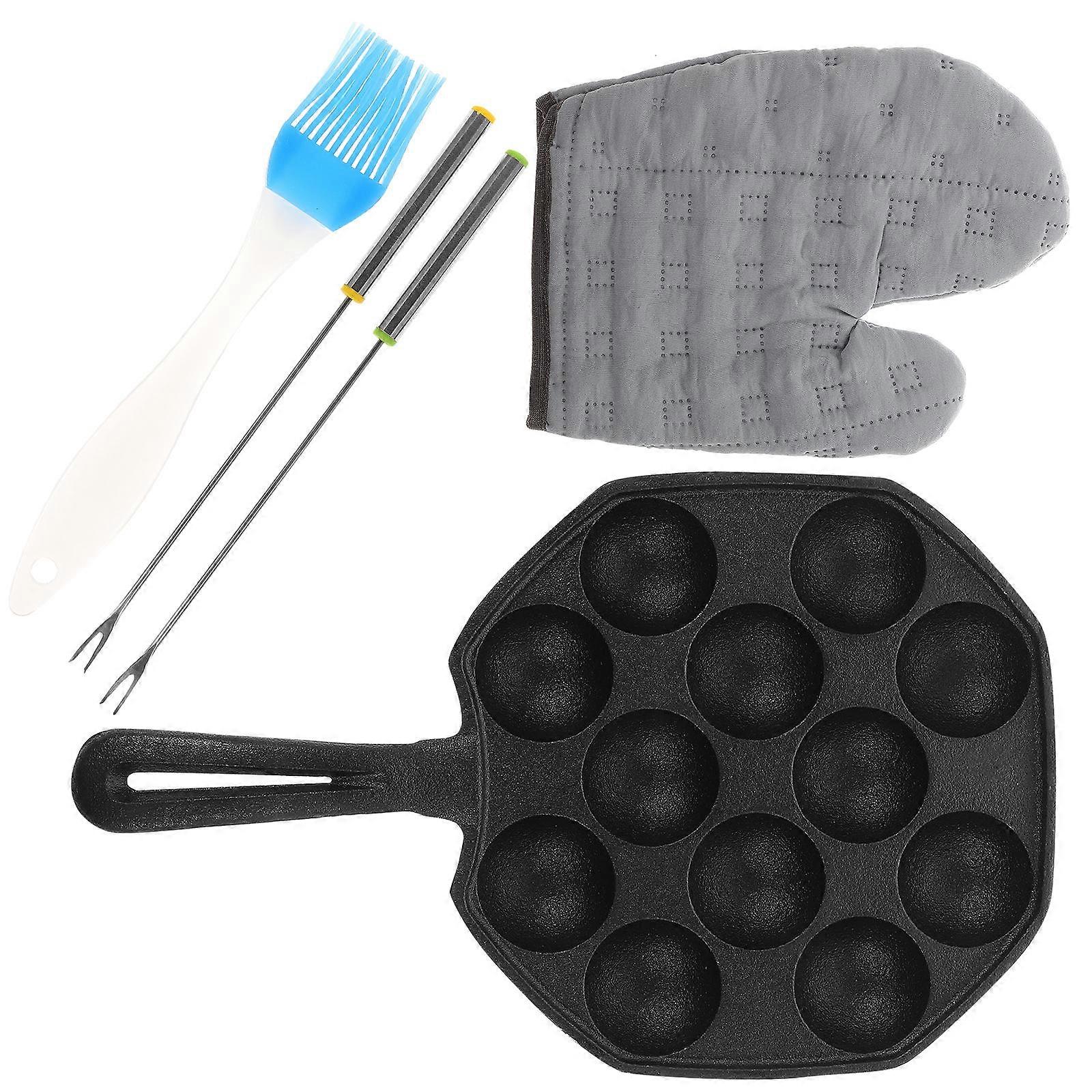 Multi-Function Baking Pan 1 Set of Iron Snails Baking Tray for Cooking Enthusiasts Suitable for Outdoor BBQ