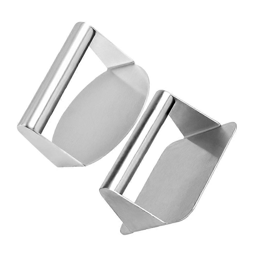 Heavy-Duty Burger Making Tool 2Pcs Round And Square Press For Restaurant And Bakery Use With Meat Shaping Functionality