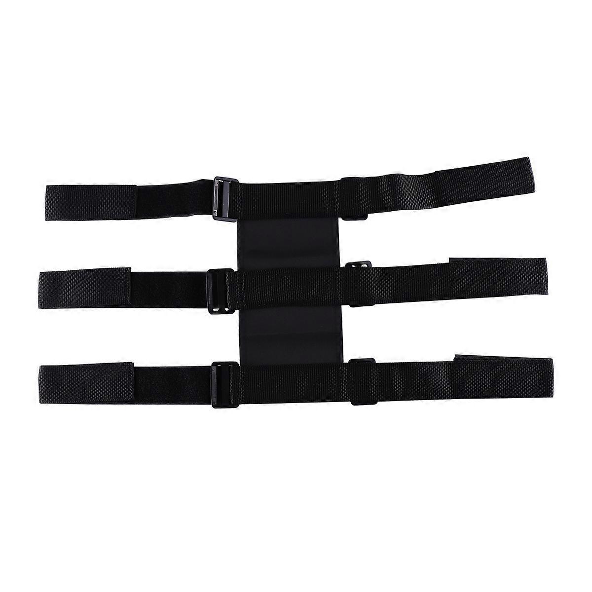 Black Extinguisher Holder Vehicle Use Daily Use Fixing Strap 50x3.8cm General Style 1Pcs