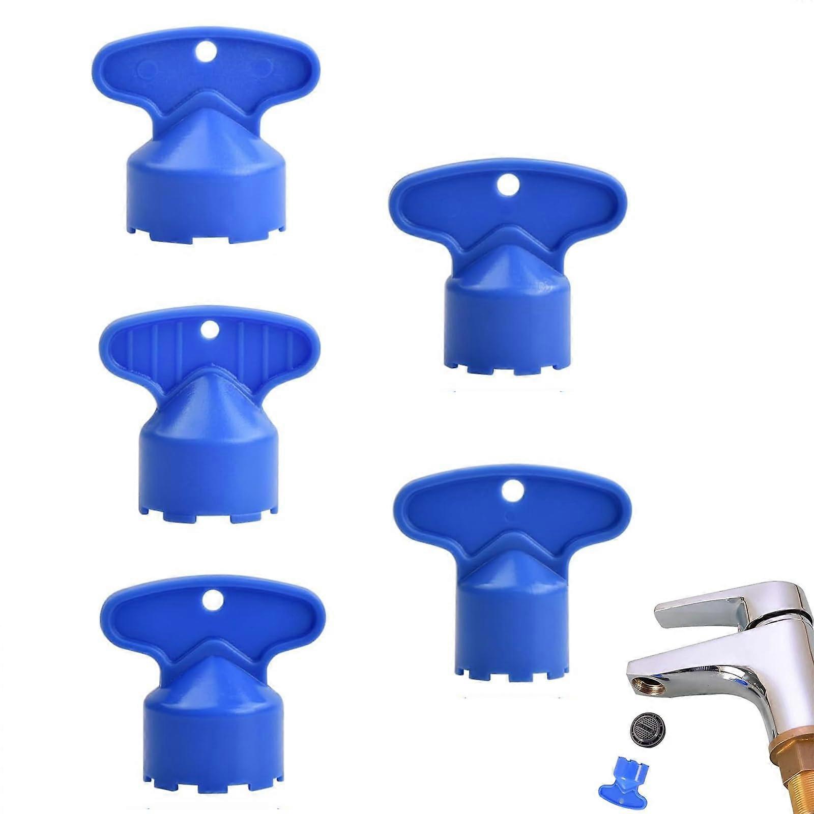 Aerator Tap Key Set, 5-Piece Tap Aerator Tool for Kitchen and Bathroom, Compatible with Standard Taps and Filters