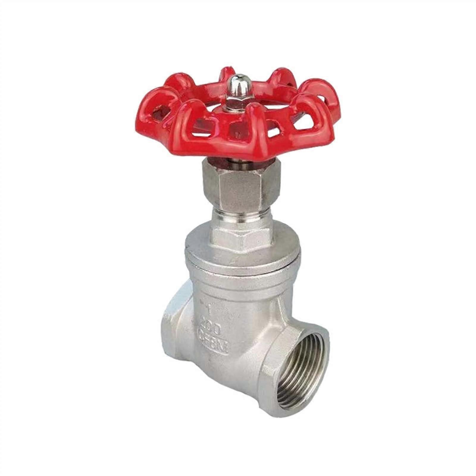 Shutoff Valve Stainless Steel Diverter Internal Thread 1-1/2 Inch Water Valve Durable Flow Control