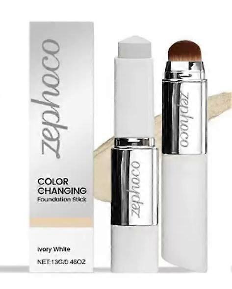 zephoco Blanc Cover Cream Stick V Colour Changing Foundation Stick with Brush Make Up Concealer Stick compatible Face Long Lasting
