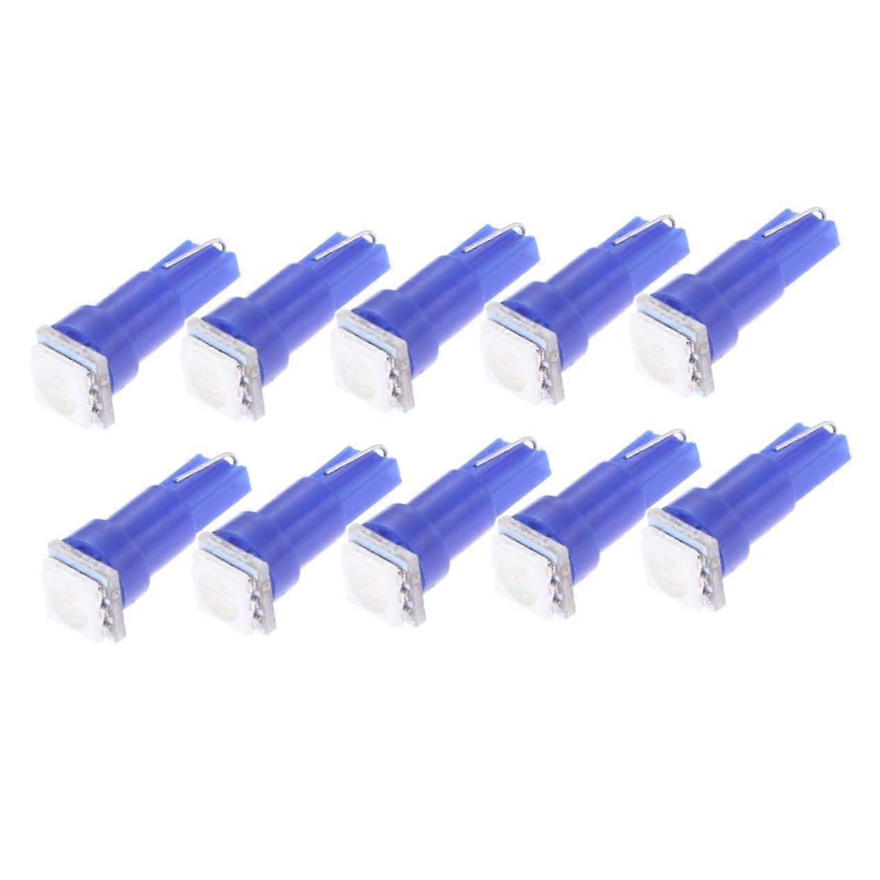 10pcs Blue Smd Car Dashboard LED Light Bulbs Low Power Consumption Easy Plug and Play Installation Brighter Than Tungsten Dc Compatible with Models