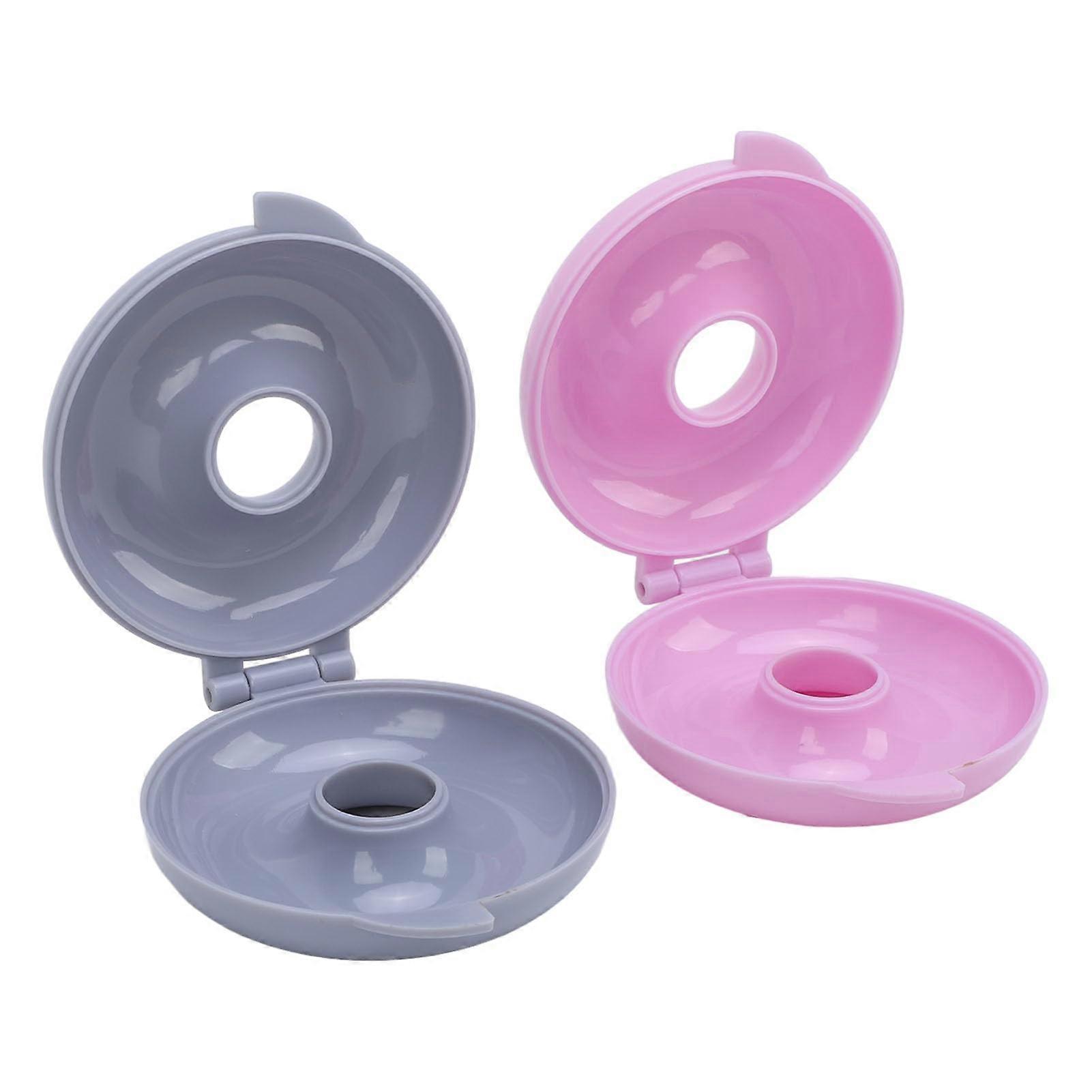 Donut Baking Pan Set of 2 Nonstick ABS Bagel Bread Mold Easy Release Tray for Home Baking