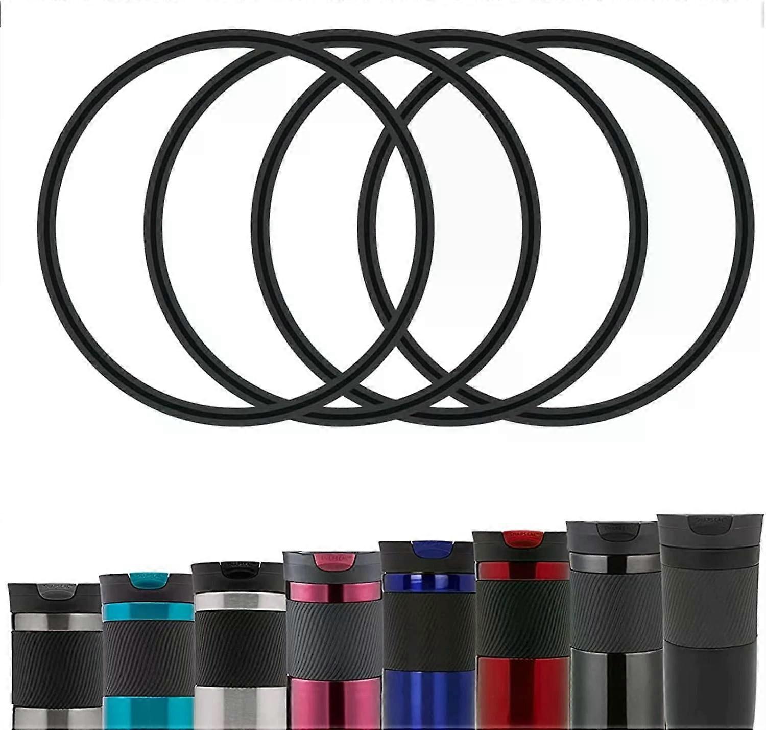 4 Pack Replacement Gaskets, Compatible with 16oz & 20oz Travel Mug Lids