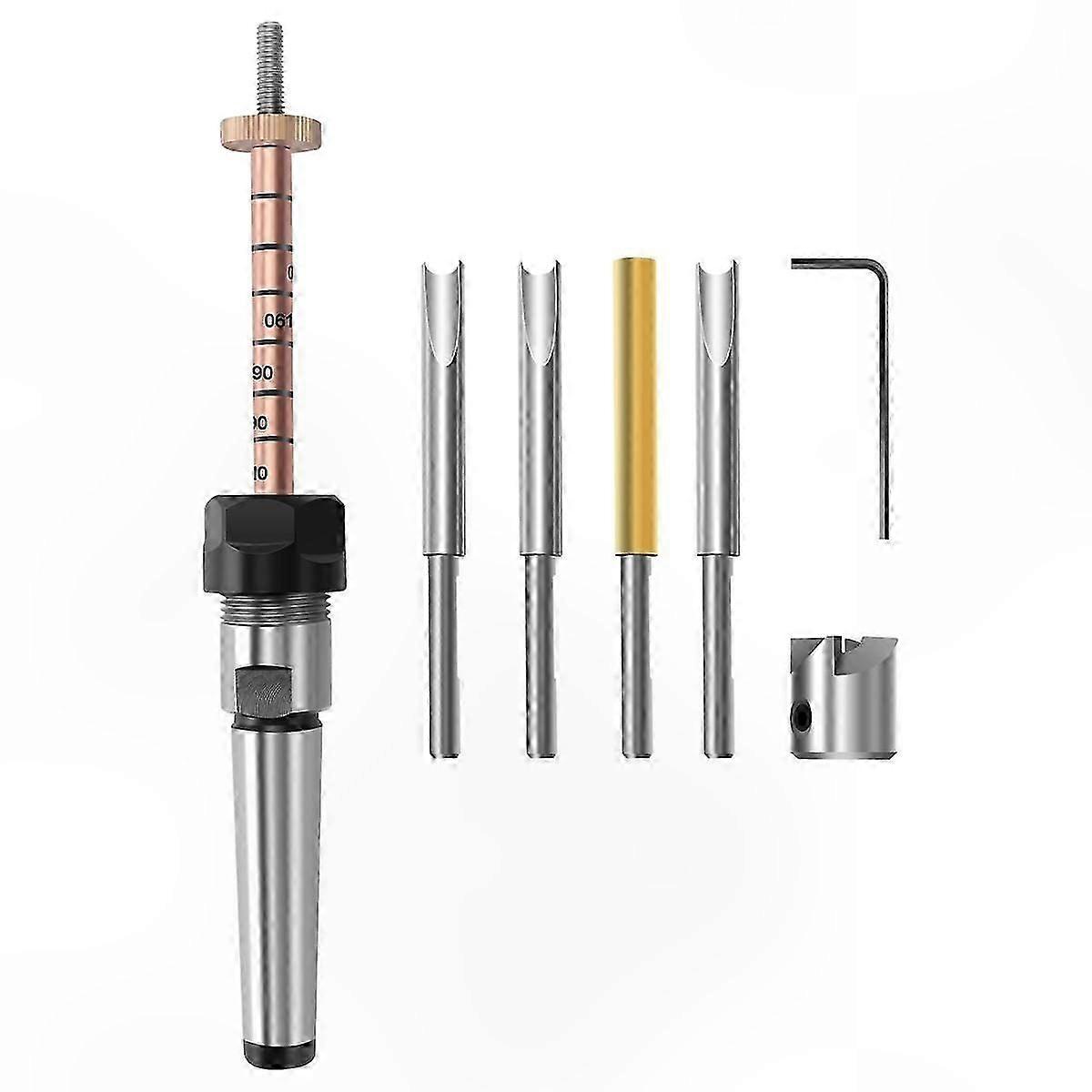 Woodworking Pen Crafting Kit with Shaft, Holder, and Mandrel for Lathe Tools Accessory Set