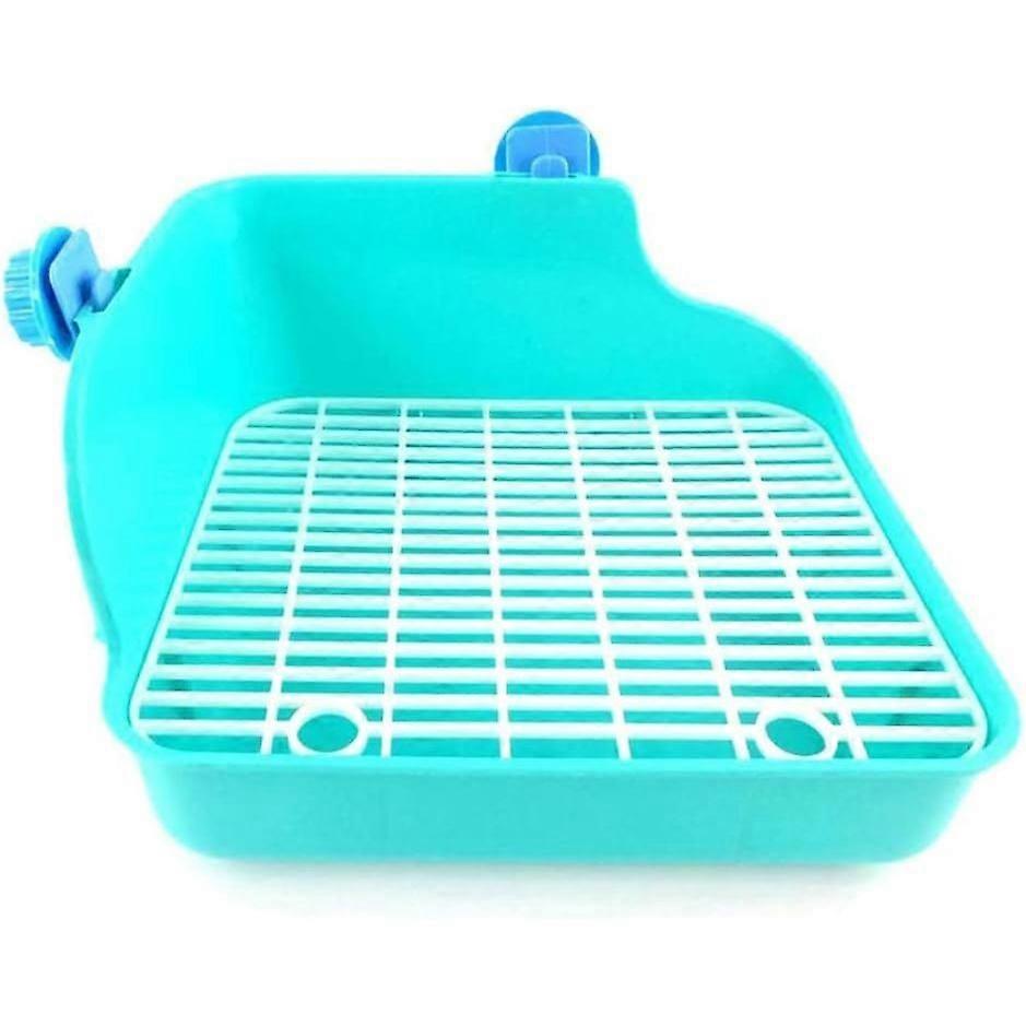 Rabbit Cat Litter Box, Large Square Rabbit Toilet, Green