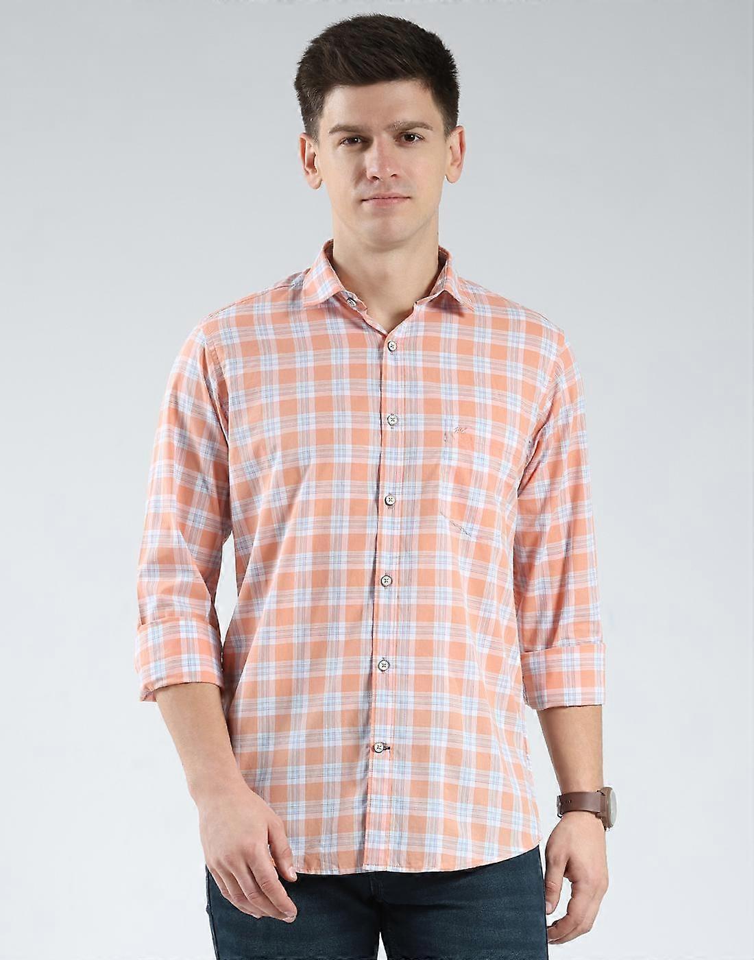 Monte Carlo Men's Regular Fit Checkered Shirt