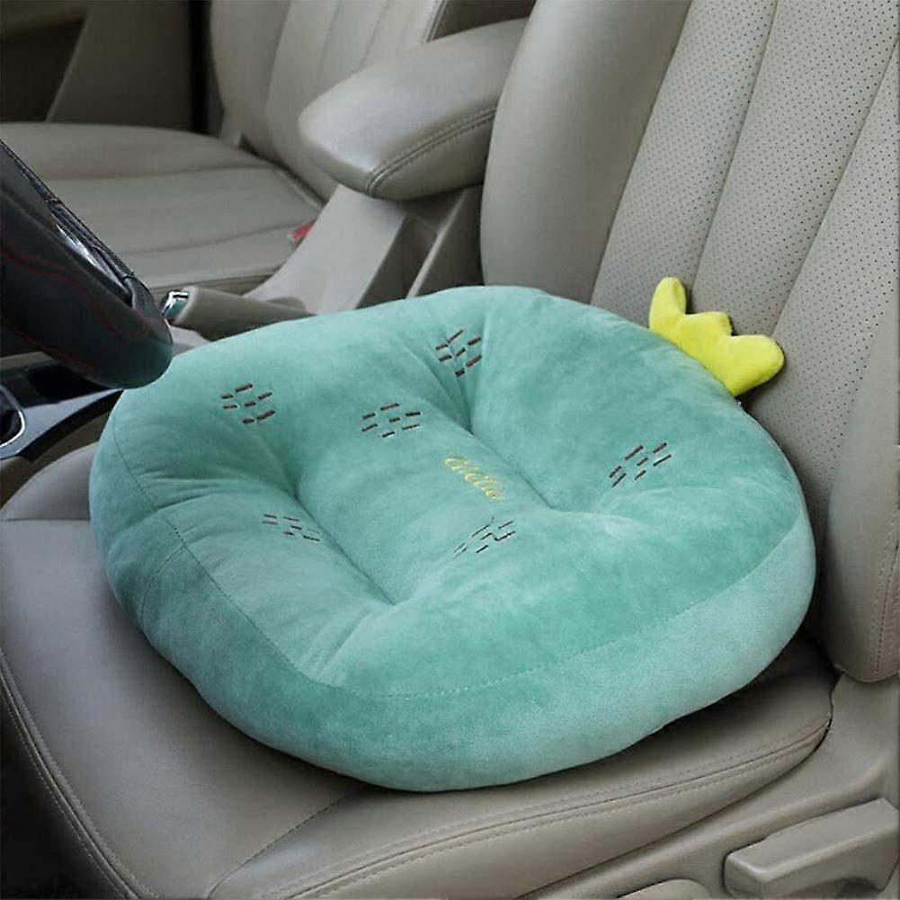 Cartoon Car Seat Cushion, Learning Car Seat, Increase Height Butt Pad (Color : Green2, Size : 45 * 40 * 12cm)