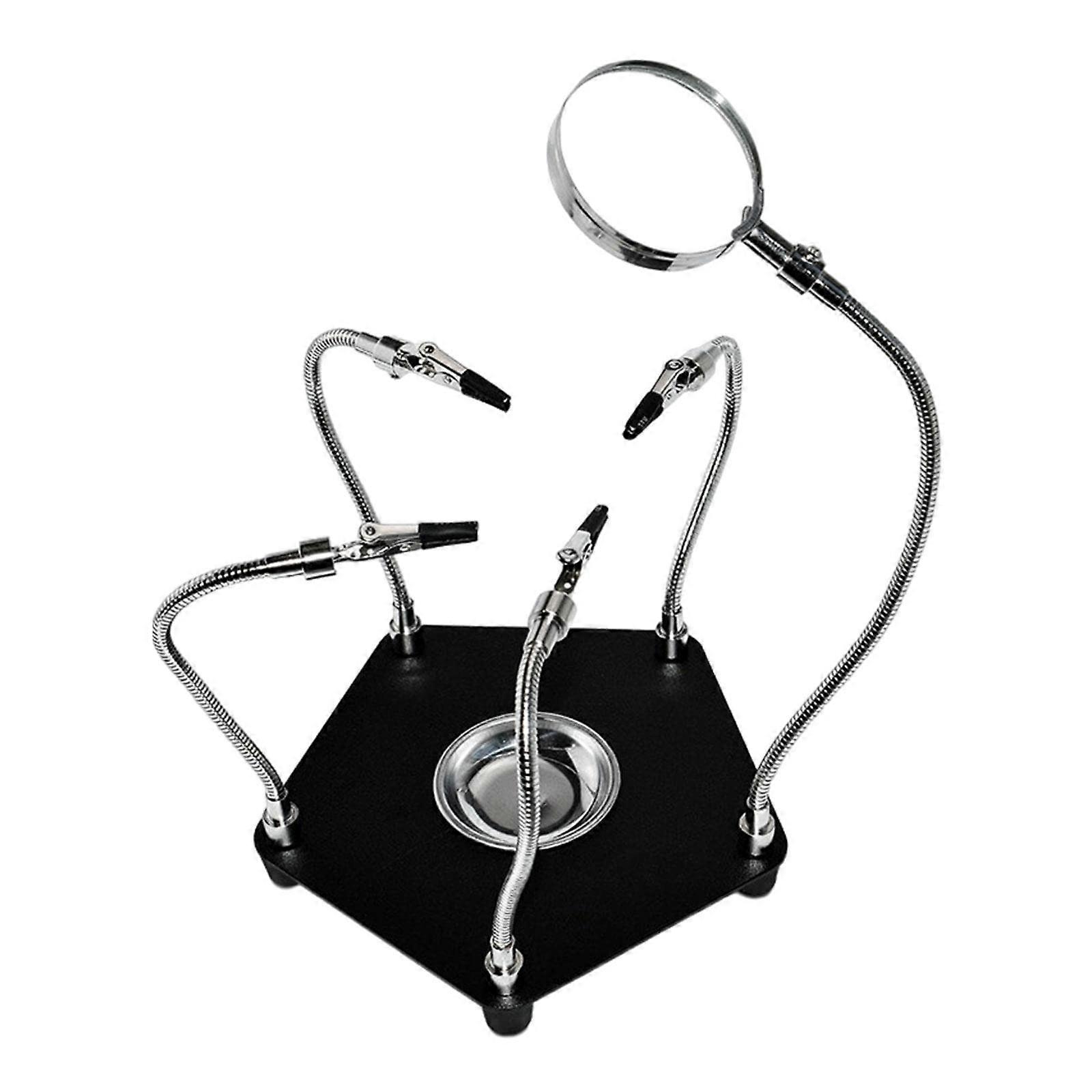 PCB Circuit Board Holder with Adjustable Flexible Arms for Precision Electronic Repair, Compatible with Various Sizes