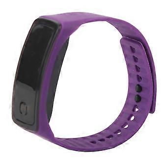 LED-Sportuhr mit Silikonarmband, 12-Stunden-Armbanduhr mit Digitalanzeige
