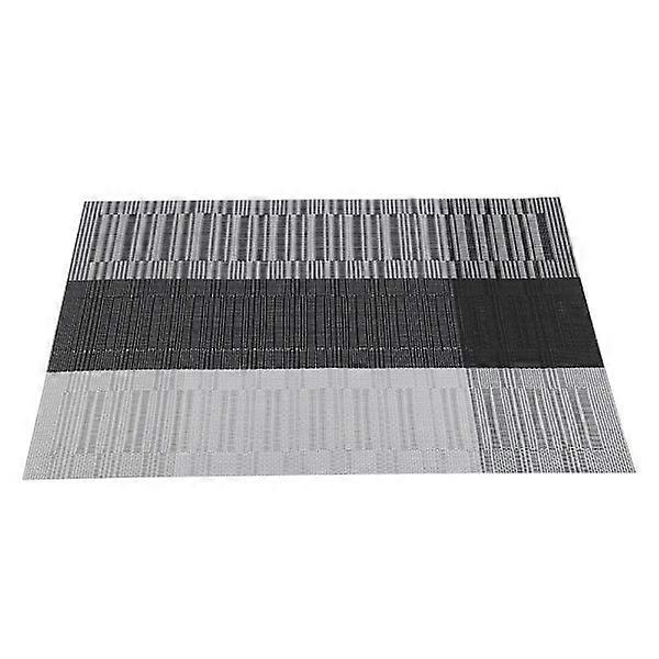 Waterproof PVC Insulation Plastic Mat with Black Stripes for Table