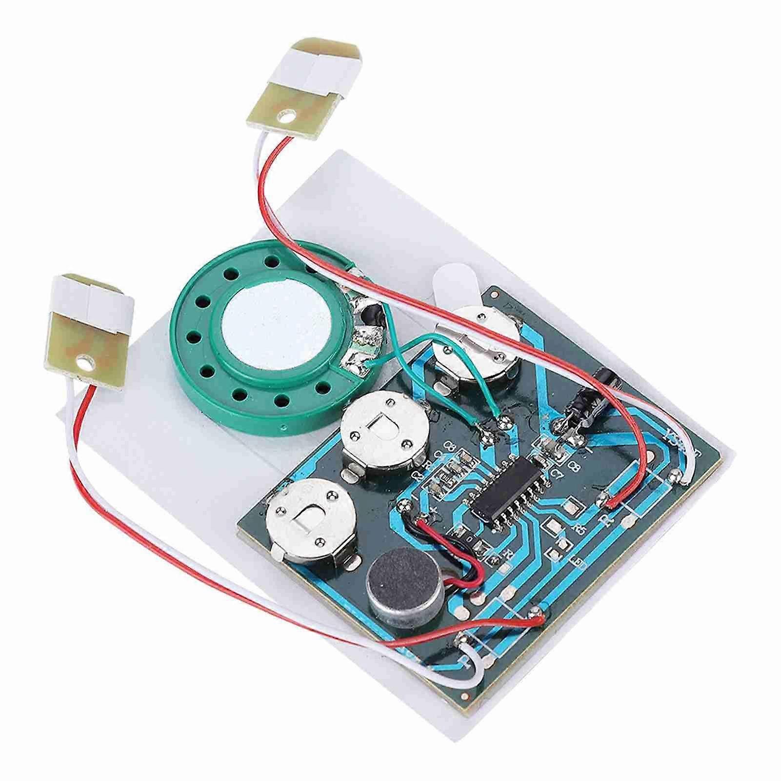27s Recordable Music Sound Voice Module Chip with Button Battery wired double button Control