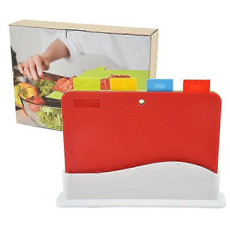 Verdicktes klassifiziertes Schneidebrett 4-teiliges Set Multifunktionale Haushalts-Babynahrung Ergänzendes pp-Schneidebrett Kunststoff-Schneidebrett - style246