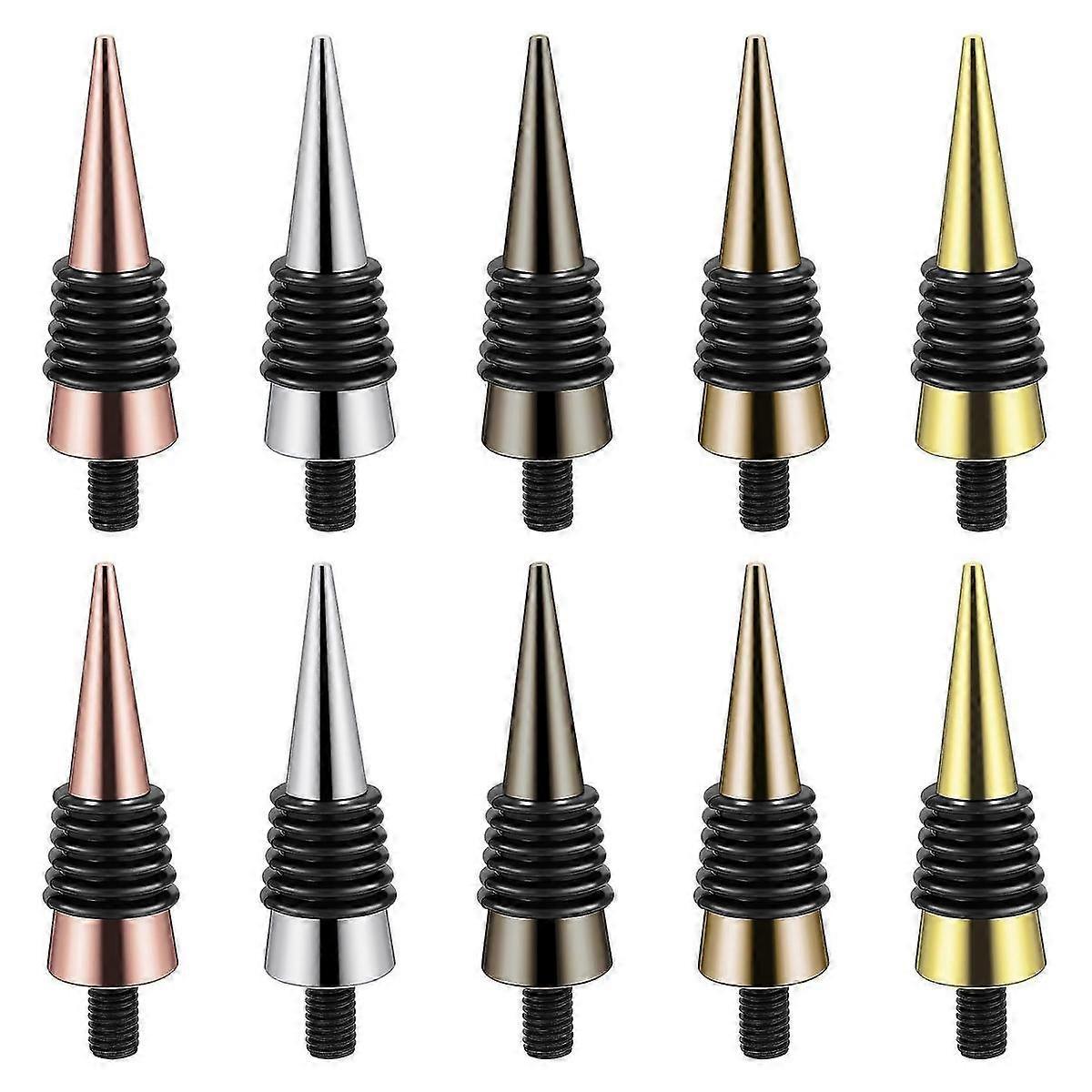 10 Pieces Bottle Stopper with Threaded Post compatible Wood Turning Project