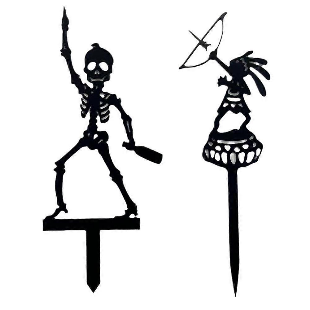 Metal Mosquito Coil Holder with Creative Skeleton & Archery Figure Design for Outdoor Use – Sturdy & Portable