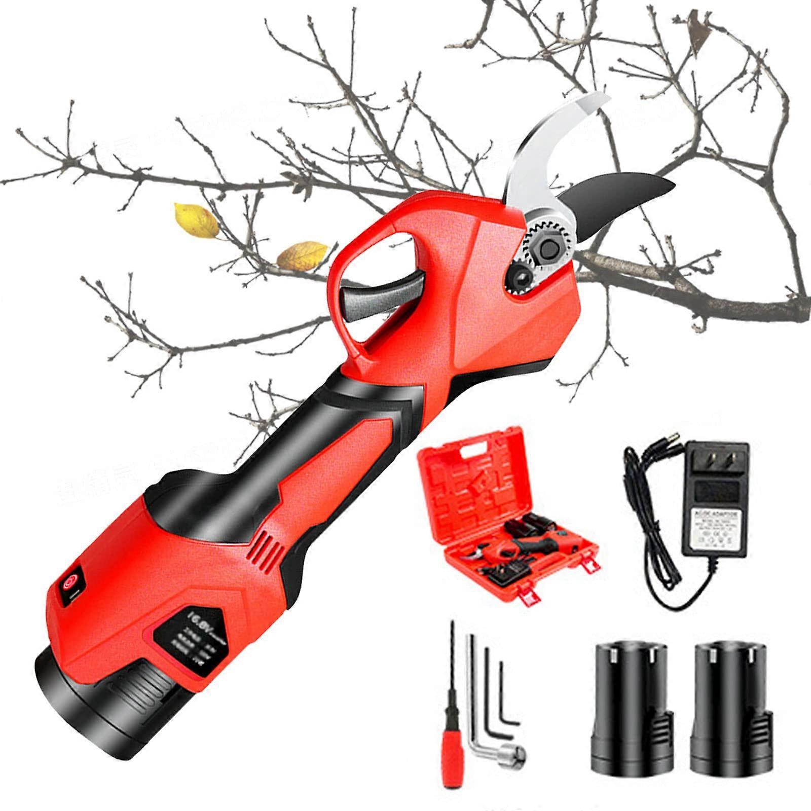 Cordless Electric Pruner 28mm Cutting Diameter, 3Ah Battery, Pruning Shears for Bonsai and Trees, Garden Tool