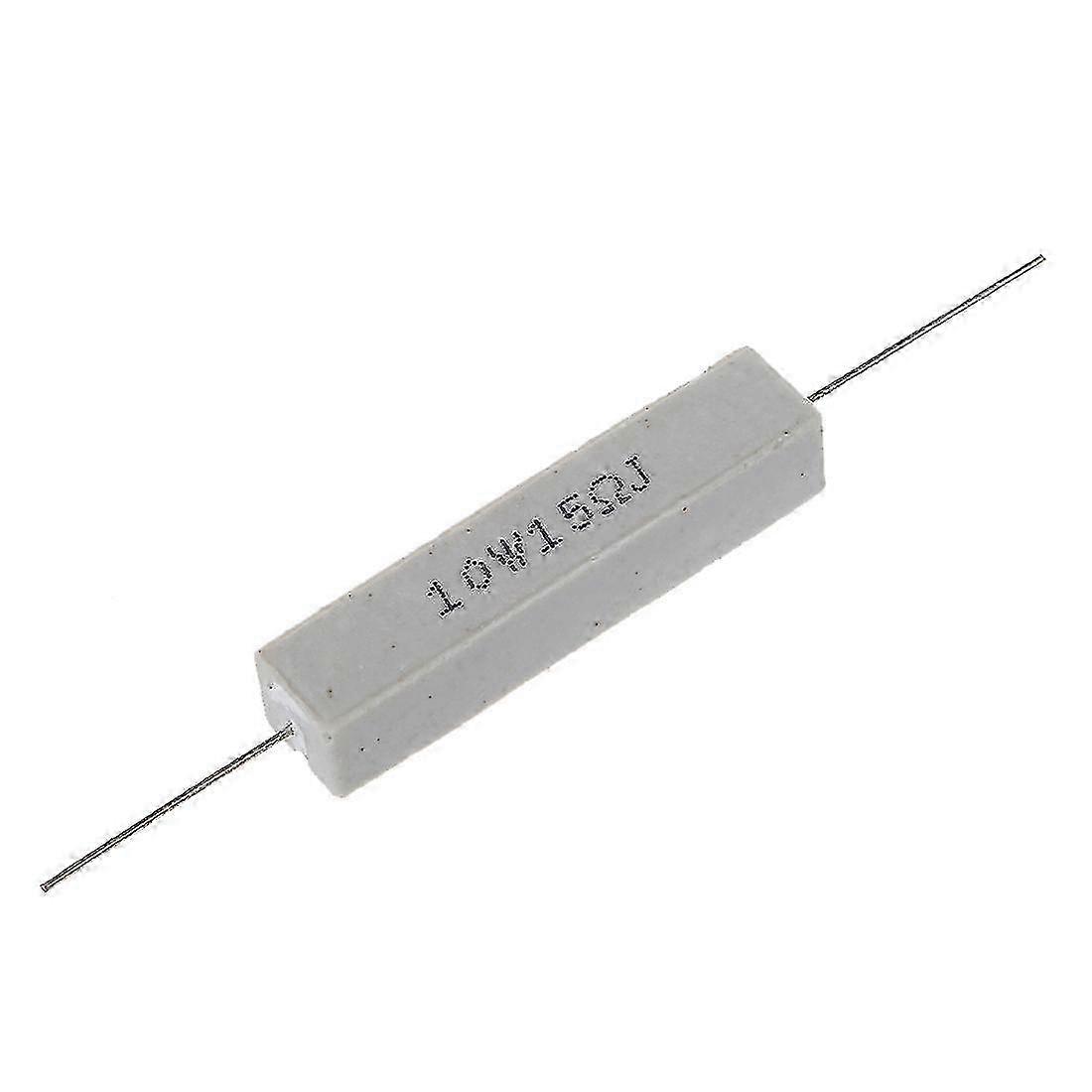 5 Pcs 10W 15 Ohm 5% Wirewound Ceramic Cement Resistors for Electronics Projects Edition 0903