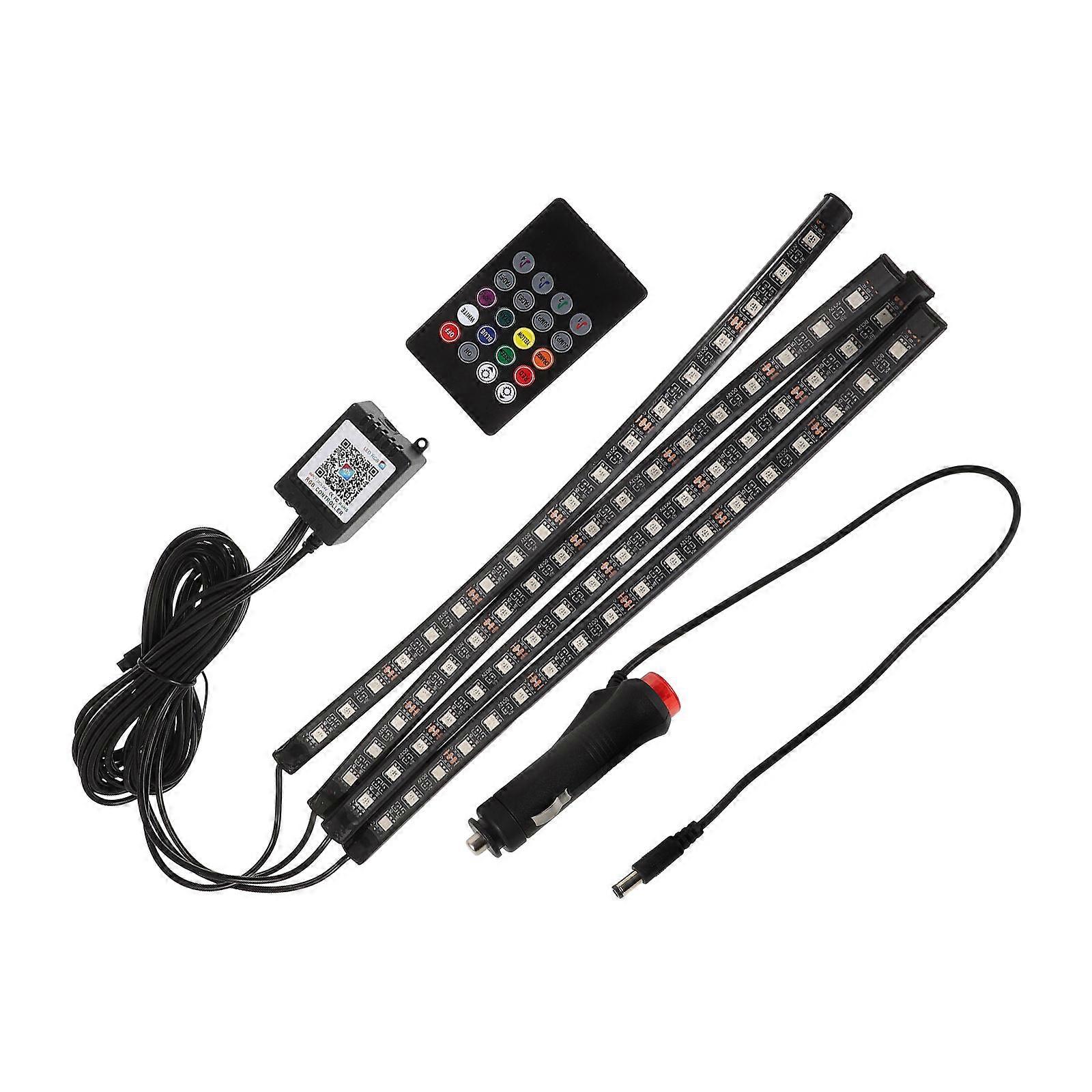 Colorful Car Interior Lights with Silicone Material for Unique Ambient Atmosphere in Your Car 12V