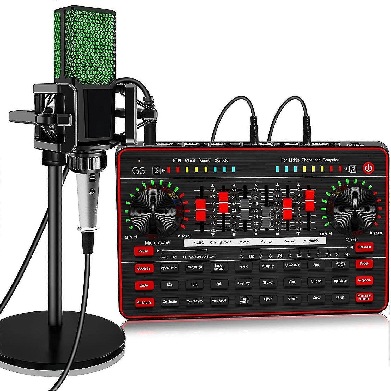 Broadcast Microphone Sound Card Kit