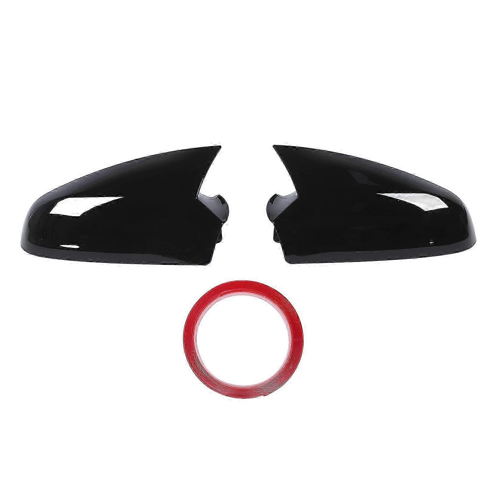 1 Pair Rearview Mirror Cap 6428200 High Strength Door Mirror Cover Replacement Suitable for Vauxhall Astra H MK5 20042009 Glossy Black