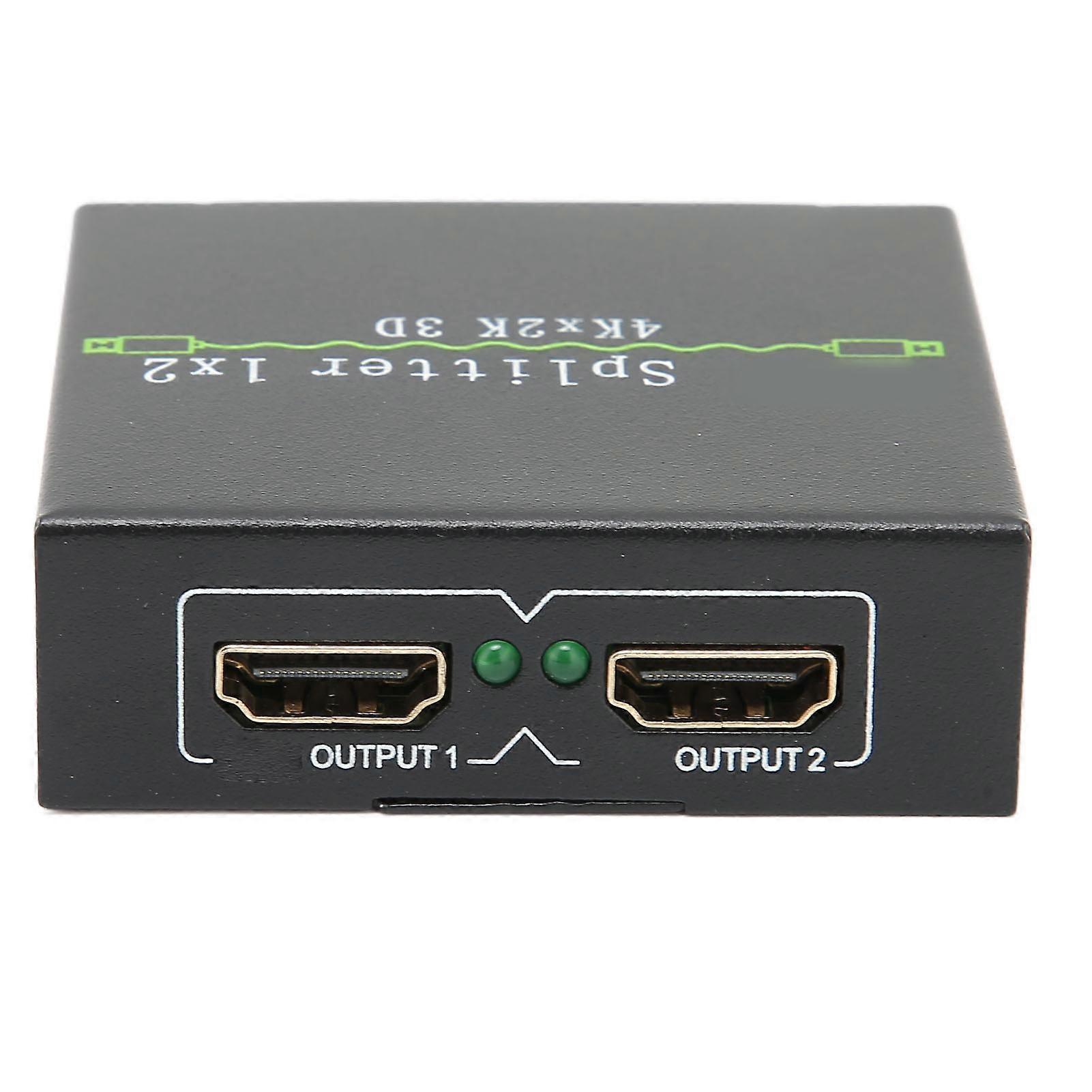 HD Multimedia Interface Splitter 1 In 2 Out 4K 30Hz Aluminium Alloy