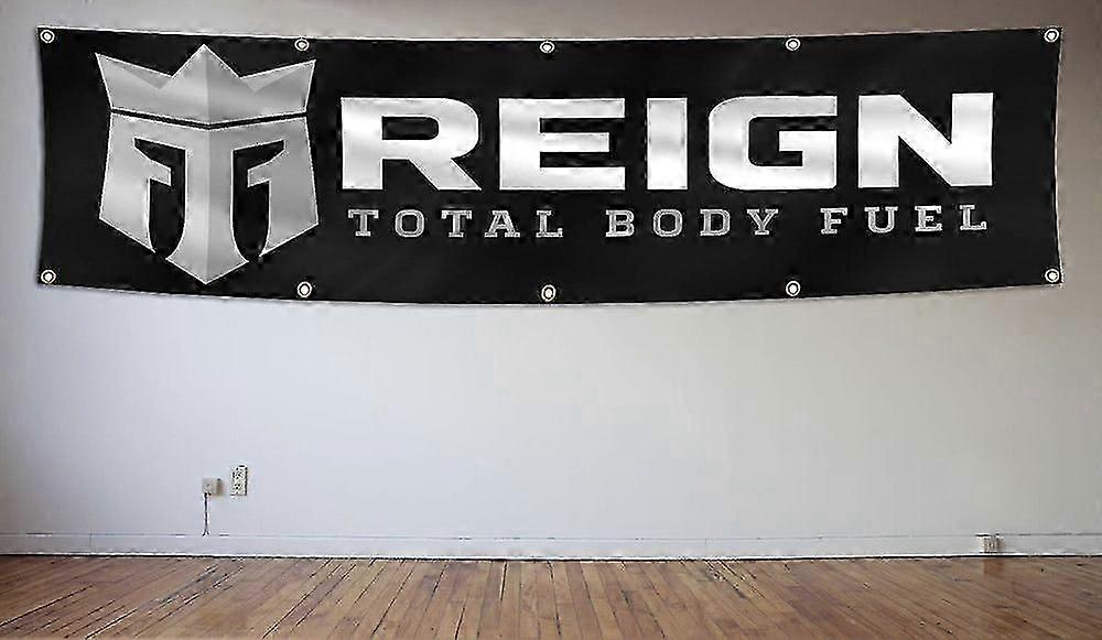 Reign トータル ボディ フューエル バナー 2x8ft フラッグ パフォーマンス エナジー ドリンク ジム デコレーション Ftrse1193