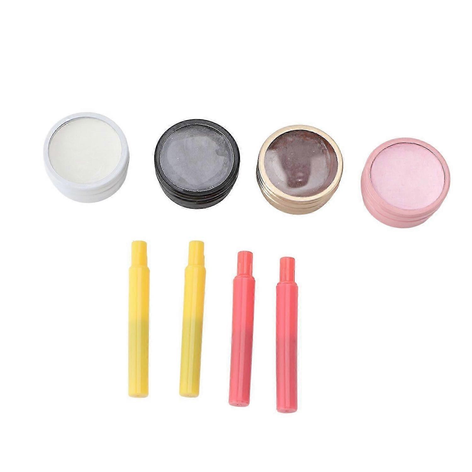 2025 Latest Model 4Pcs Mapping Brow Paste Washable Eyebrows Design Paste White...