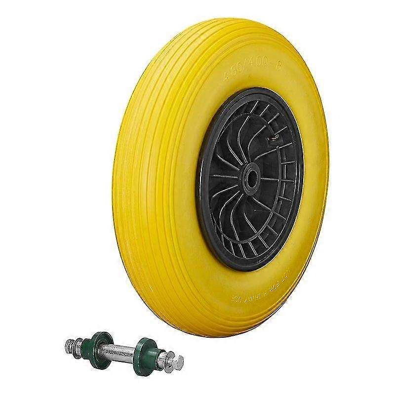 PU-däck com plástico 16" 4.00-8 inkl. eixo 20 mm
