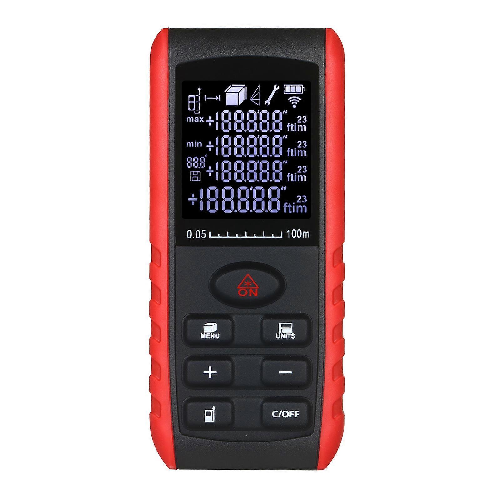 100m Portable Digital Laser Distance Meter with Angle Measurement