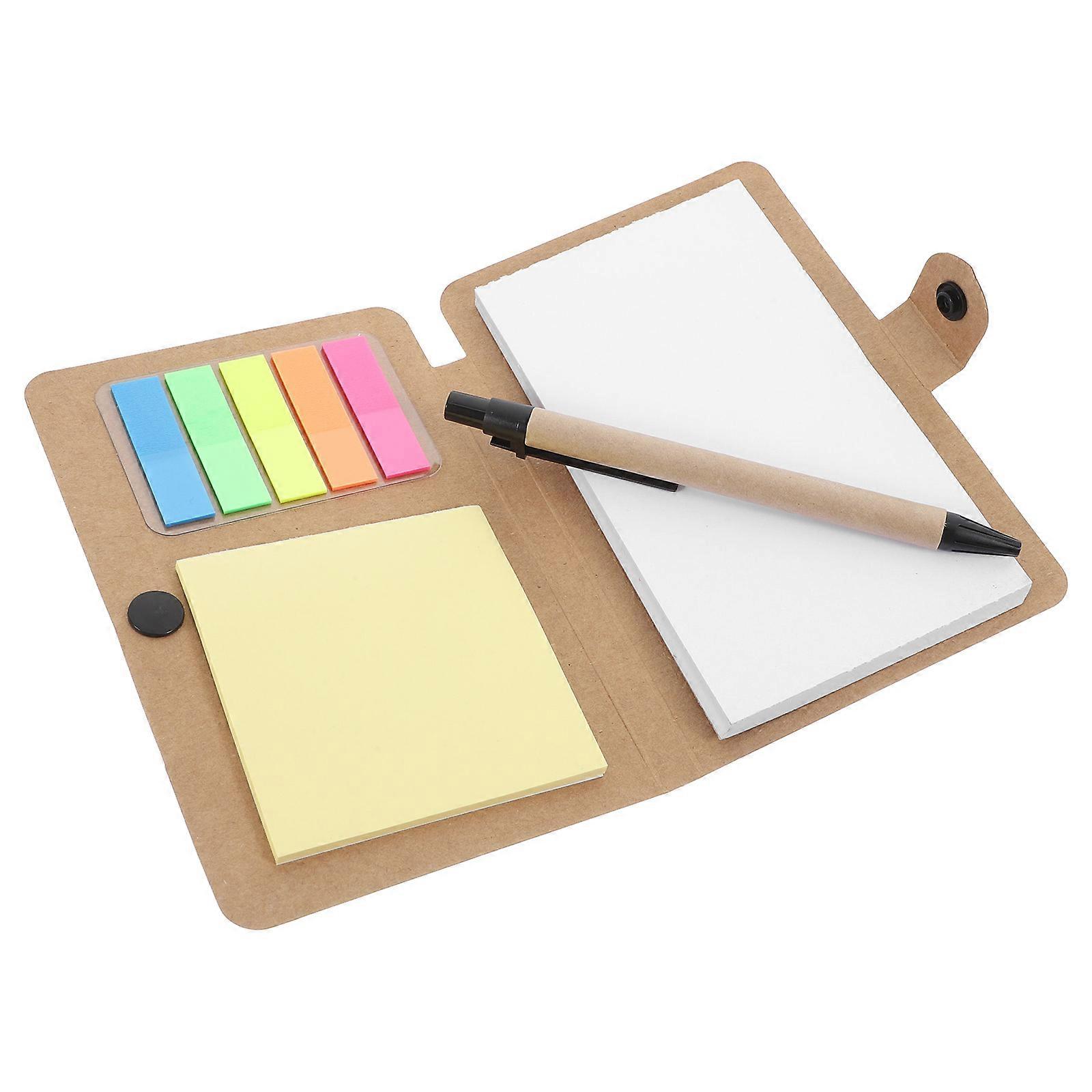 Notebook with Pen Holder for Office 5Pcs Small Notebook with Tabs and