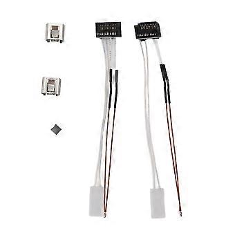 2 Set 24V 48W Ceramic Heater Thermistor Kit with Fixing Clamp for Bambu Lab P1P P1S