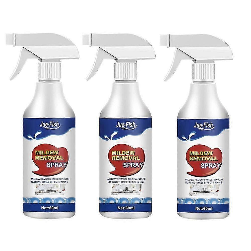3X 60ml Anti-Mould Cleansing Foam Spray Αποτελεσματικό Μούχλα Remover Agent Μούχλα Cleaner