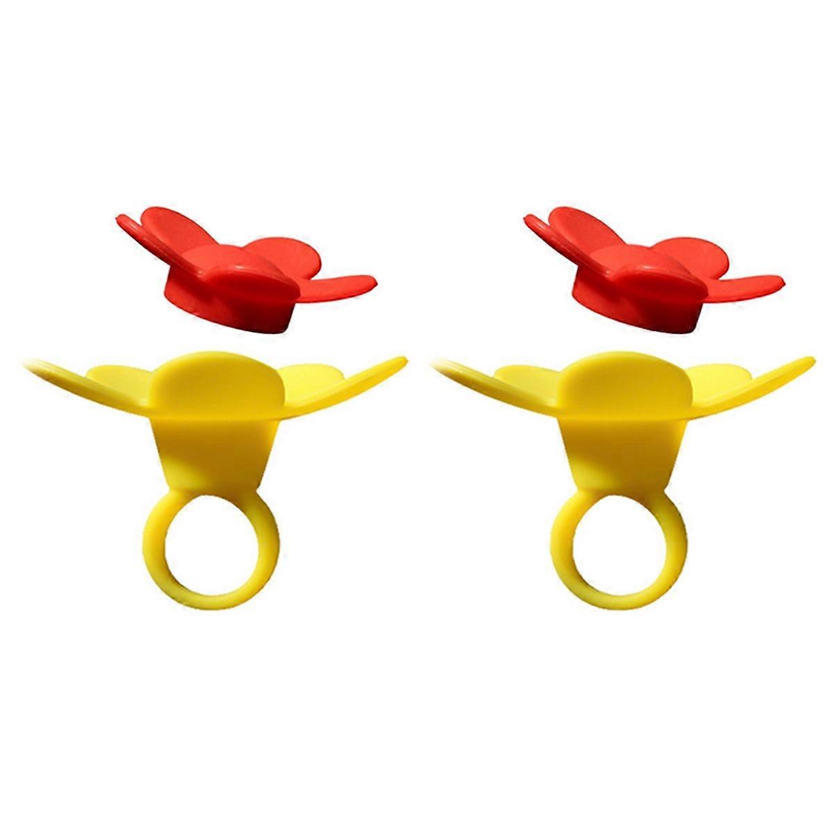 2pcs bird Hand Feeder with Flower bird Wrist Feeder