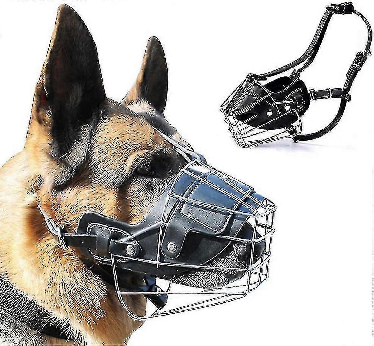 Leather Super Metal Dog Muzzles