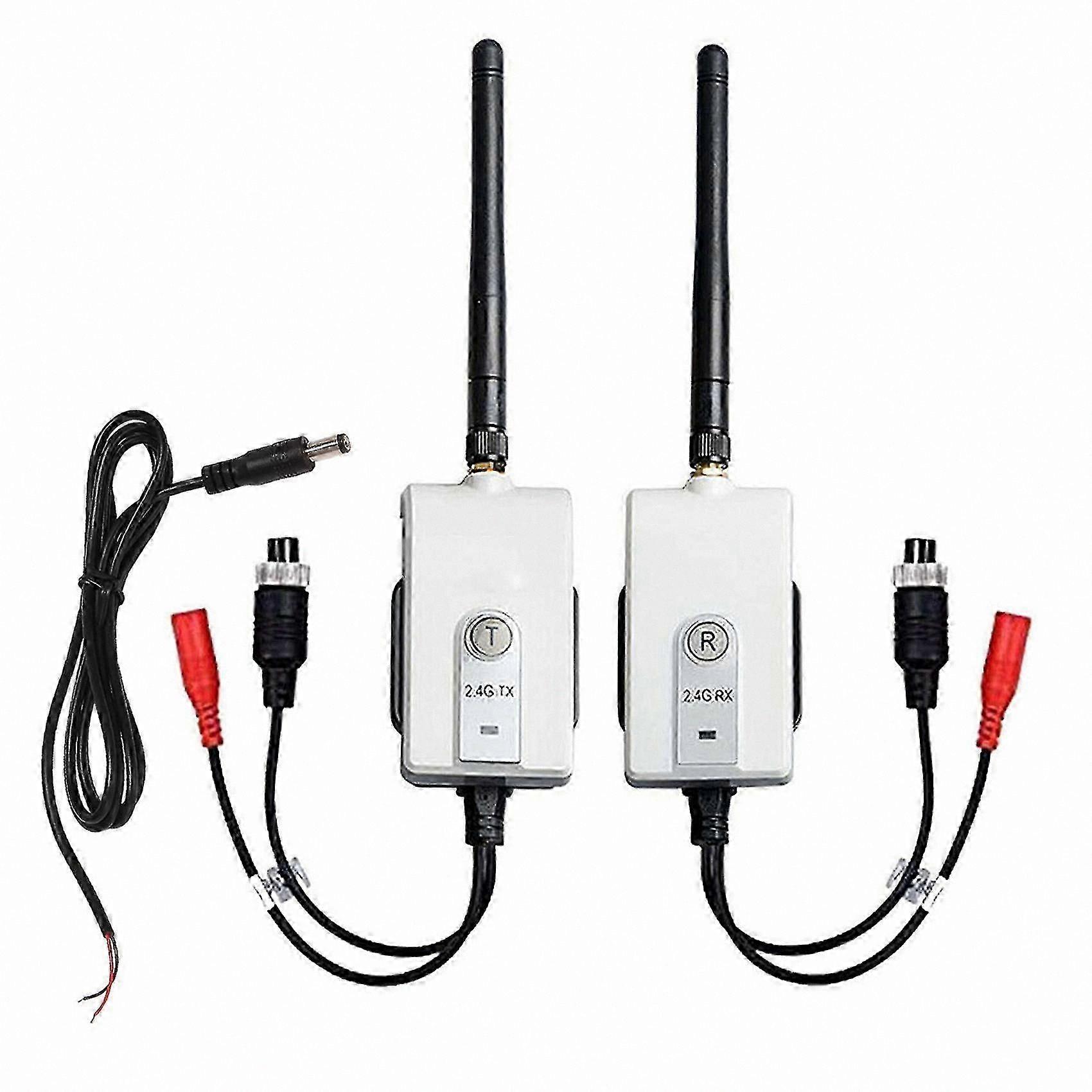 2.4GHz Wireless Rearview Camera Kit for Trucks and Cars - 4-Pin Video Transmitter & Receiver